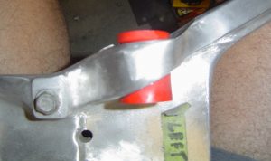 End link bushing upgrade in lower control arm of C4 Corvette