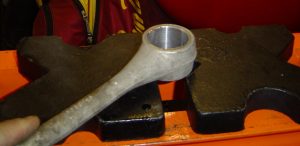 Trailing arm bushing pressed out of C4 Corvette