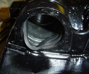 Brake piston seal installed in C4 front caliper