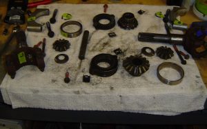 Orientation of removed Dana 36 differential parts