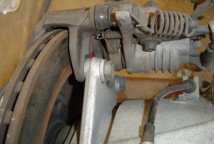 Caliper bracket to knuckle connection on C4 Corvette