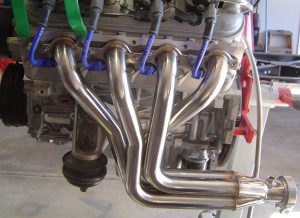 Installed polished stainless headers on the LS1 engine