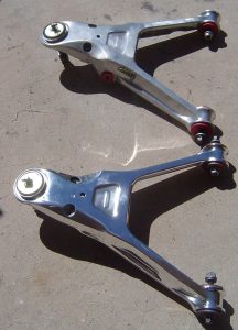 Sanded vs. polished lower control arms on C4 Corvette