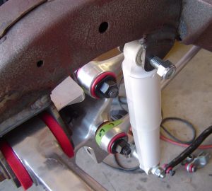 Shock absorber install on C4 Corvette RestoMod rear suspension
