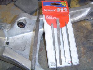 Mini-file set used to repair C4 Corvette suspension pieces