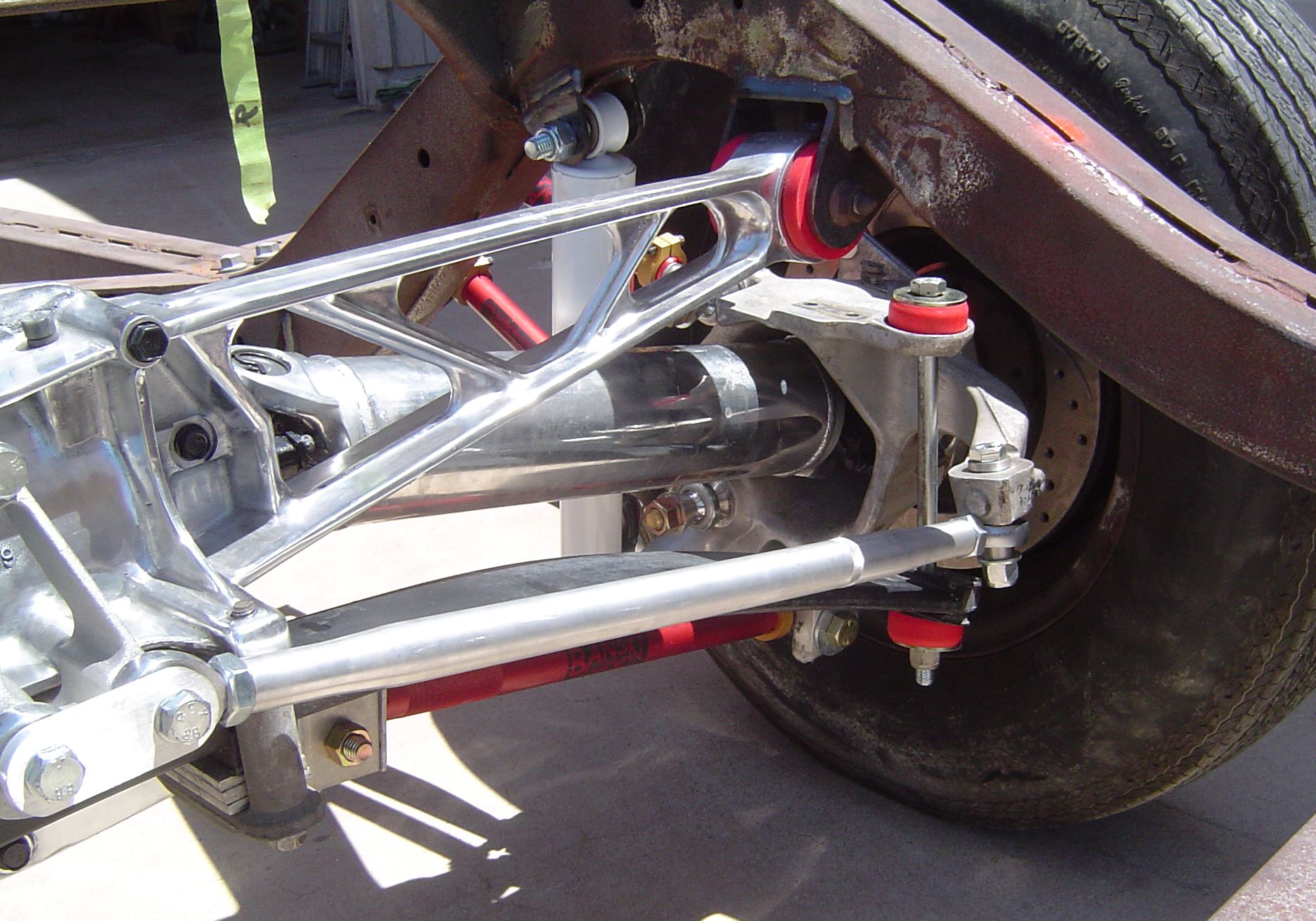 Right rear suspension on C4 Corvette RestoMod.